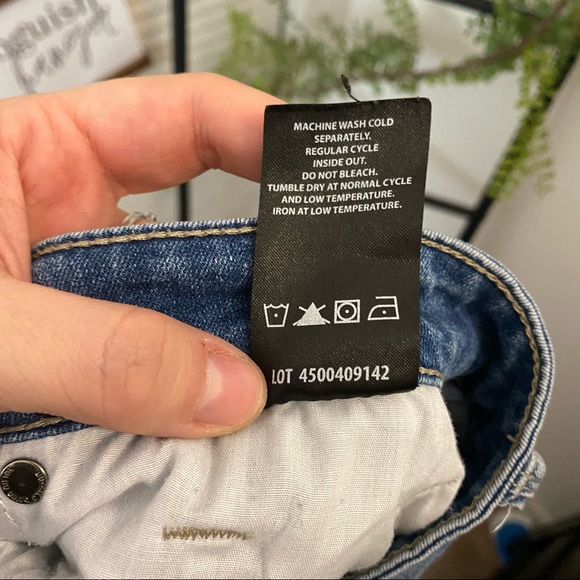 Buffalo David Bitton|14/34|Light Blue Jess Rip mad Repair Mid Rise Jeans - Picture 6 of 11